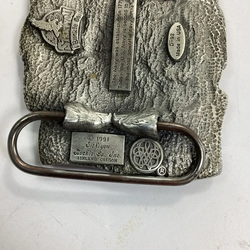 United States Navy Belt Buckle Siskiyou 1994 Made In USA